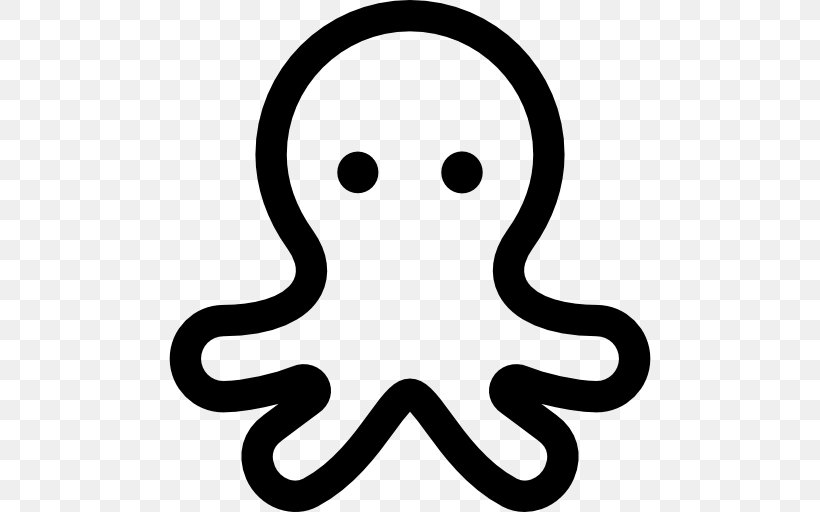 Octopus Clip Art, PNG, 512x512px, Octopus, Animal, Black And White, Seafood, Smile Download Free