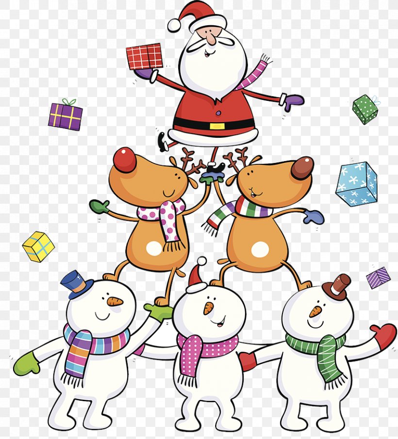 Rudolph Santa Claus's Reindeer Santa Claus's Reindeer Illustration, PNG, 851x940px, Christmas Decoration, Area, Art, Artwork, Cartoon Download Free
