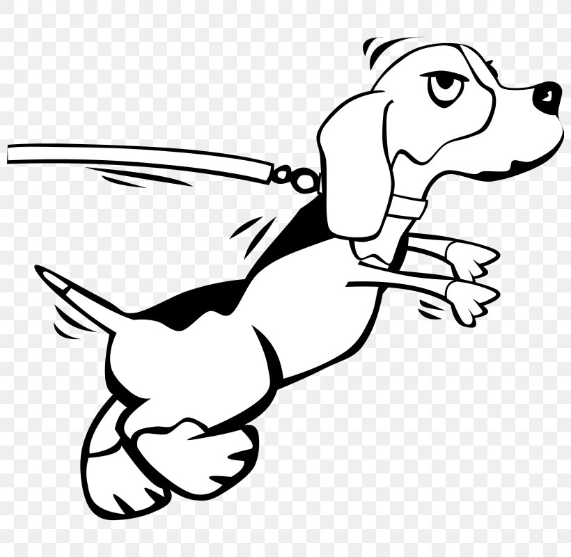 Beagle Puppy Leash Clip Art, PNG, 800x800px, Beagle, Area, Art, Black, Black And White Download Free