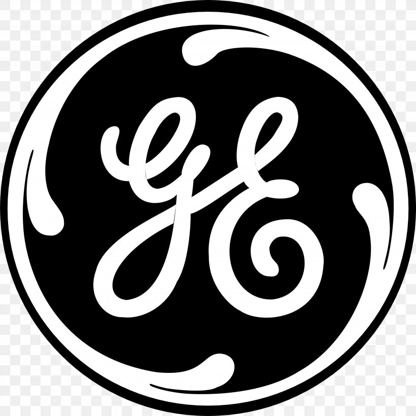 General Electric Logo Company NYSE:GE Business, PNG, 3072x3072px, General Electric, Alstom, Area, Black And White, Brand Download Free