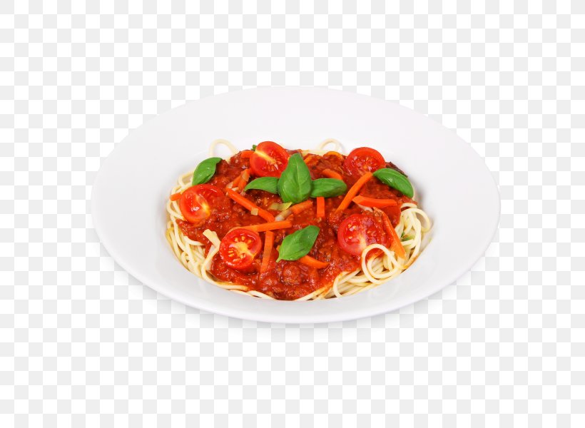 Pasta Al Pomodoro Bolognese Sauce Spaghetti Pizza, PNG, 600x600px, Pasta Al Pomodoro, Amatriciana Sauce, Basil, Bolognese Sauce, Cacciatore Download Free