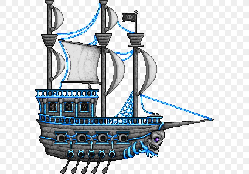 Terraria Flying Dutchman Minecraft Boss Video Game, PNG, 590x574px, Terraria, Boat, Boss, Caravel, Carrack Download Free