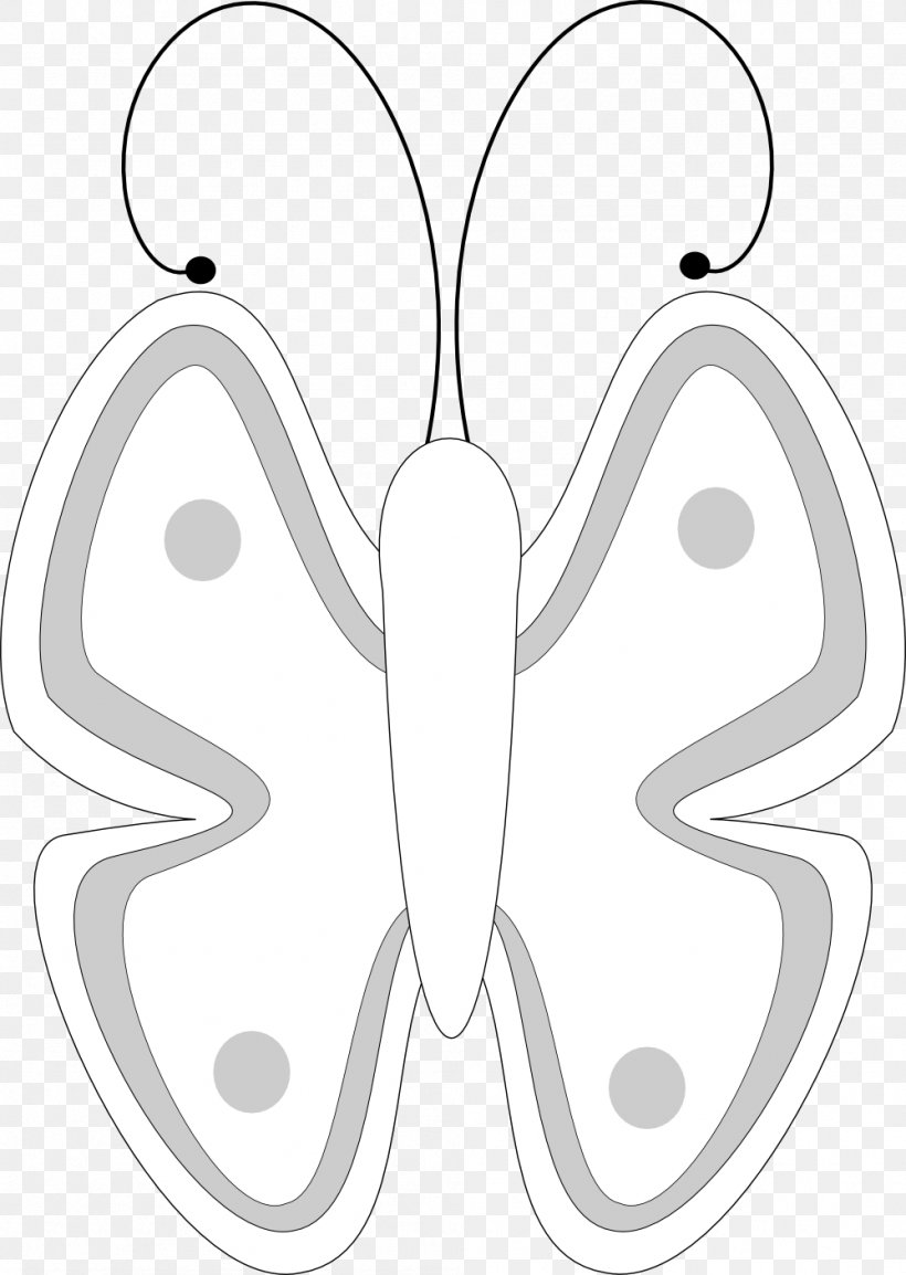 Butterfly Black And White Line Art Drawing Clip Art, PNG, 999x1406px, Watercolor, Cartoon, Flower, Frame, Heart Download Free