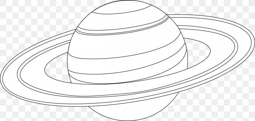 Saturn Planet Drawing Clip Art, PNG, 2400x1142px, Saturn, Black And White, Coloring Book, Drawing, Fashion Accessory Download Free