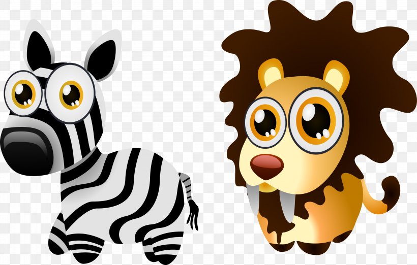 Zebra Lion Clip Art, PNG, 3168x2017px, Zebra, Animal, Animation, Carnivoran, Cartoon Download Free