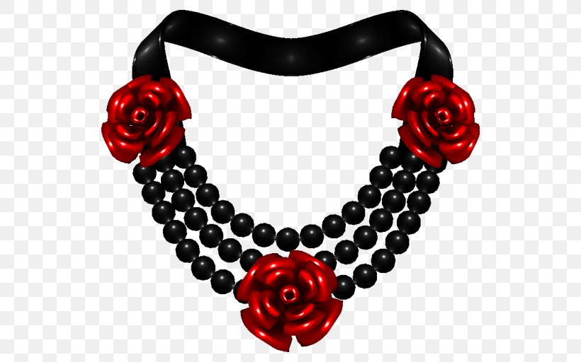 Pearl Necklace Jewellery Clothing Accessories, PNG, 562x512px, Necklace, Bead, Black Rose, Body Jewellery, Body Jewelry Download Free