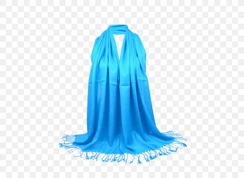 Silk Neck Stole Product, PNG, 600x600px, Silk, Aqua, Azure, Electric Blue, Neck Download Free