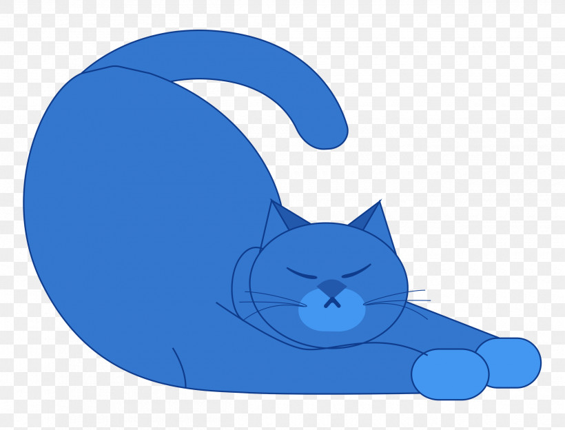 Cat Kitten Cobalt Blue / M Cat-like Whiskers, PNG, 2500x1905px, Cartoon Cat, Cartoon, Cat, Catlike, Cute Cat Download Free
