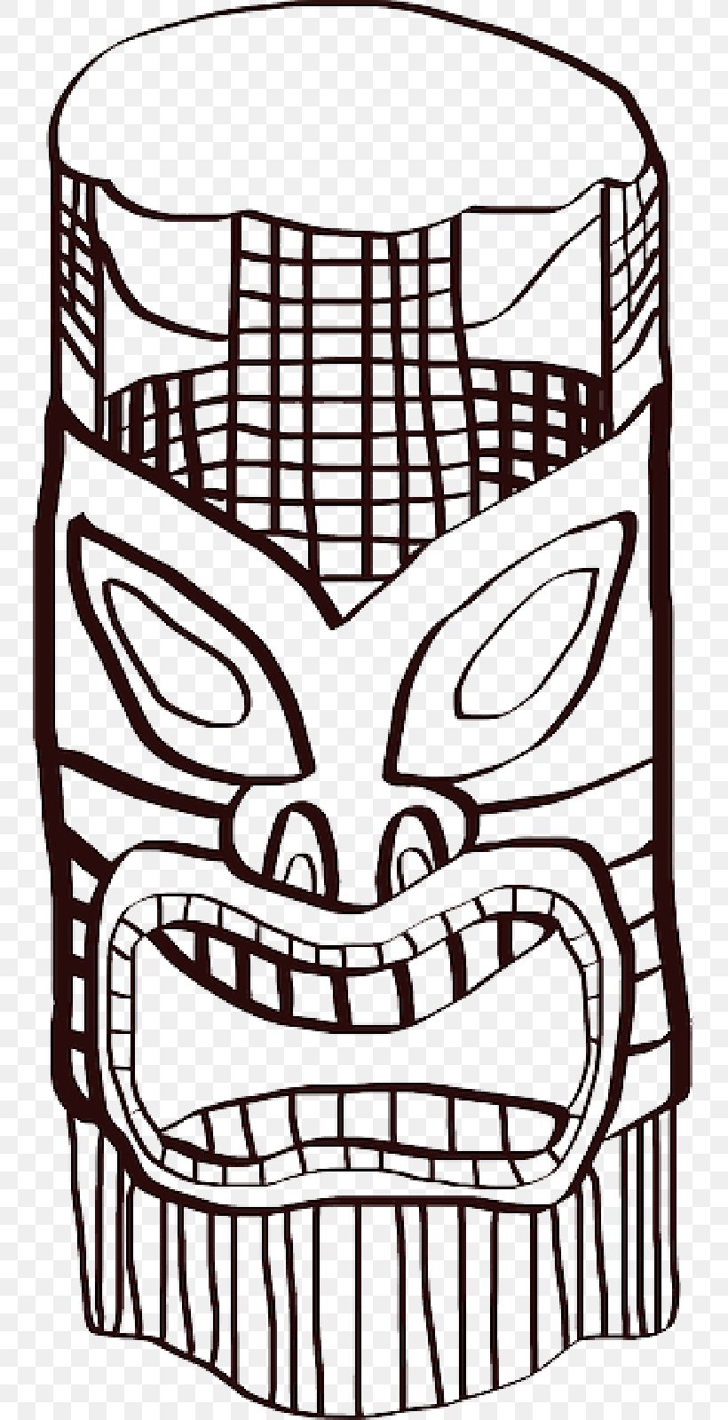 Clip Art Tiki Openclipart Vector Graphics, PNG, 800x1600px, Tiki, Art, Coloring Book, Drawing, Fictional Character Download Free