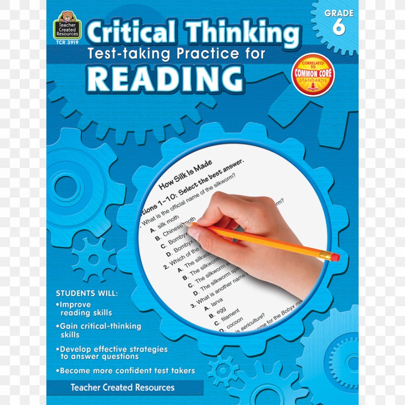 Critical Thinking: Test-Taking Practice For Reading, Grade 6 Critical Thinking Test-Taking Practice For Math, Grade 6, PNG, 900x900px, Critical Thinking, Aqua, Concept, Education, Fish Download Free