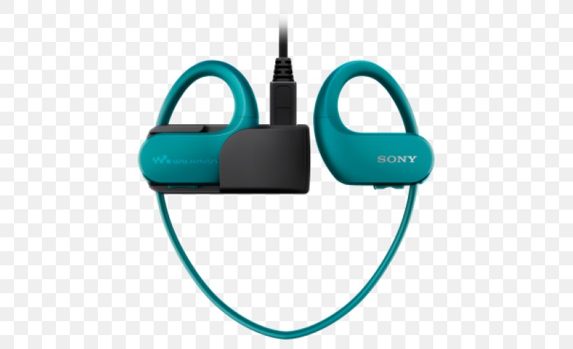 Digital Audio Sony Walkman NW-WS410 Series MP3 Player, PNG, 500x500px, Digital Audio, Advanced Audio Coding, Aqua, Audio, Cable Download Free