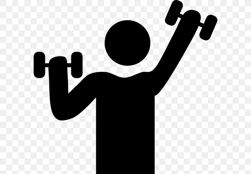 Fitness Centre Physical Exercise Physical Fitness Clip Art, PNG, 600x571px, Fitness Centre, Black, Black And White, Bodybuilding, Brand Download Free