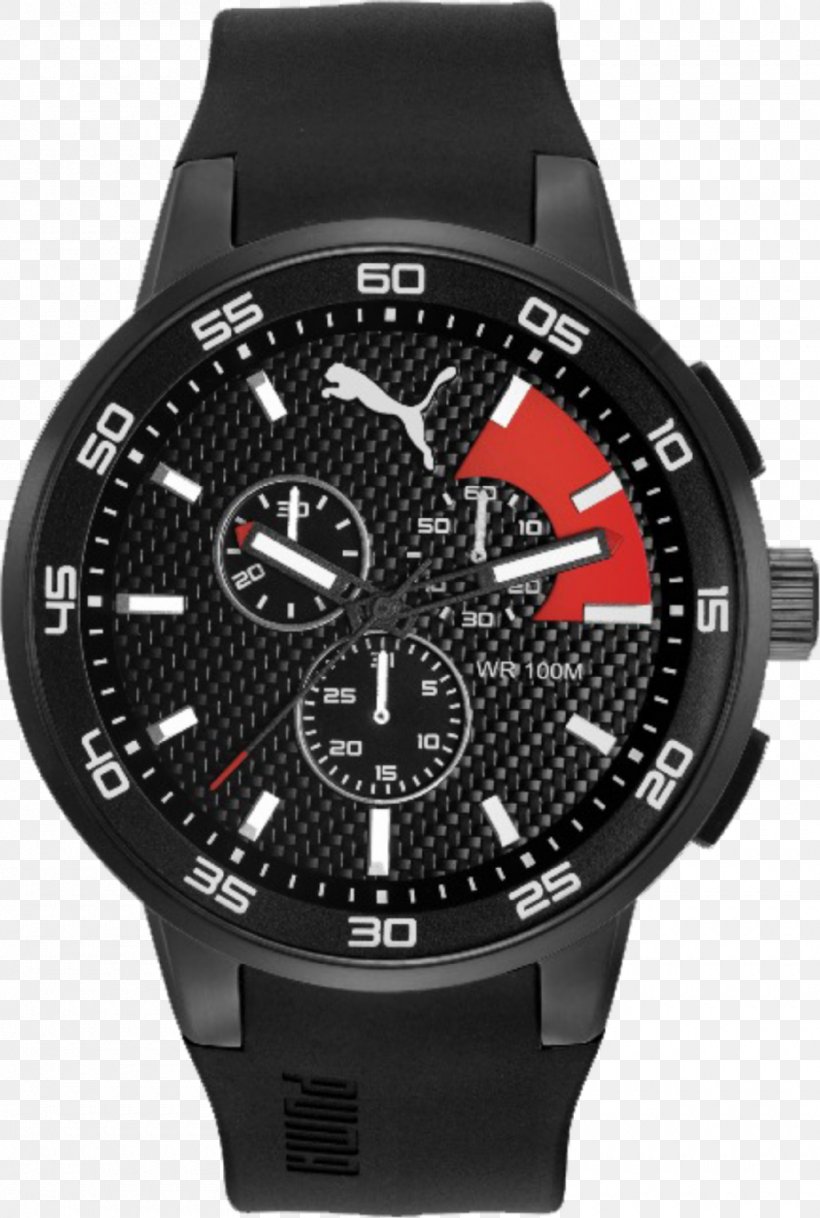 Watch Clock Puma Chronograph TAG Heuer, PNG, 1000x1486px, Watch, Black, Brand, Bulova, Chronograph Download Free