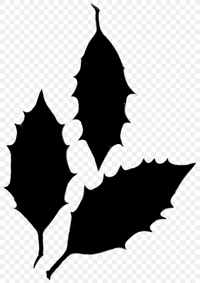 Clip Art Silhouette Leaf Flowering Plant Branching, PNG, 1359x1917px, Silhouette, Blackandwhite, Branching, Flowering Plant, Holly Download Free