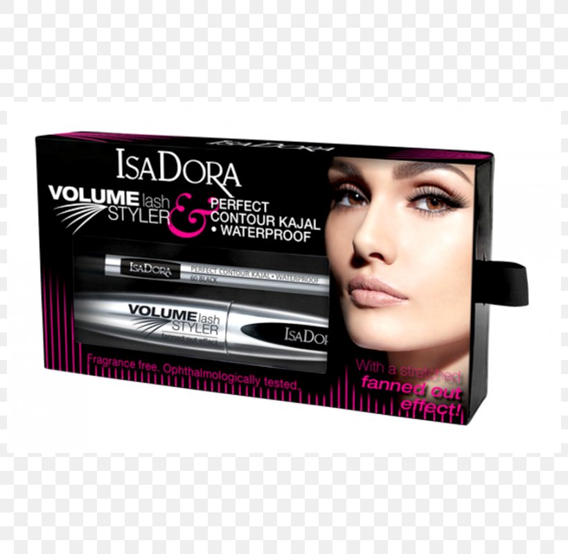 Eyelash Hair Coloring Mascara IsaDora Cosmetics Kohl, PNG, 800x800px, Eyelash, Black, Color, Cosmetics, Eyebrow Download Free