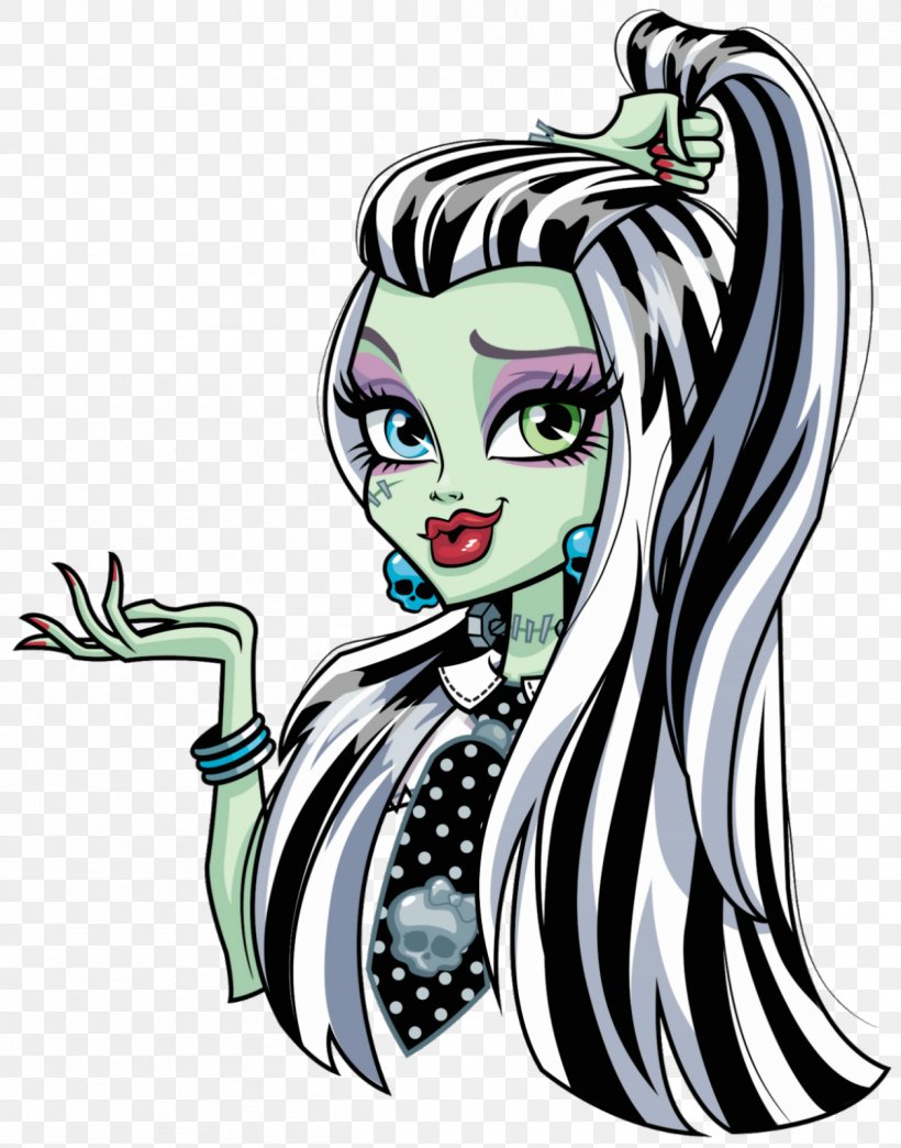 Frankie Stein Monster High Frankenstein Doll, PNG, 1256x1600px, Watercolor, Cartoon, Flower, Frame, Heart Download Free