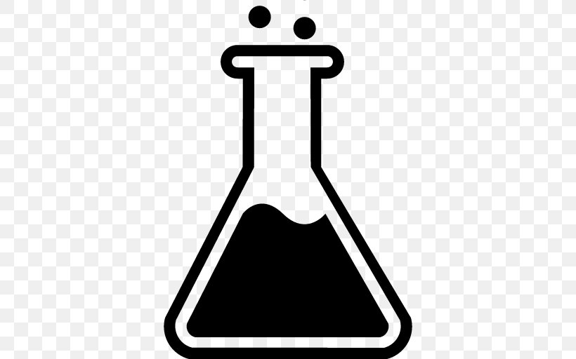 Laboratory Flasks Beaker Chemistry, PNG, 512x512px, Laboratory, Area, Beaker, Black, Black And White Download Free