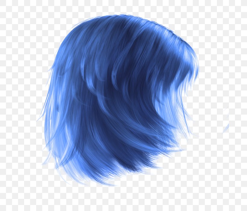 Wig PhotoScape GIMP, PNG, 700x700px, Wig, Black Hair, Blue, Electric Blue, Gimp Download Free