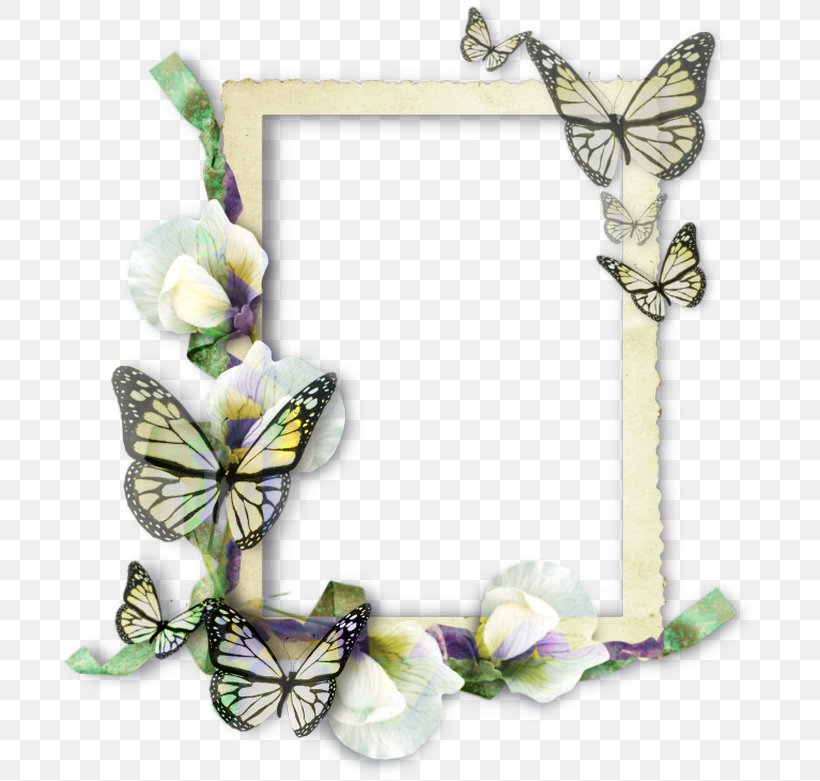 Butterfly Picture Frames Molding Insect, PNG, 695x781px, Butterfly, Arthropod, Brush Footed Butterfly, Butterflies And Moths, Flower Download Free