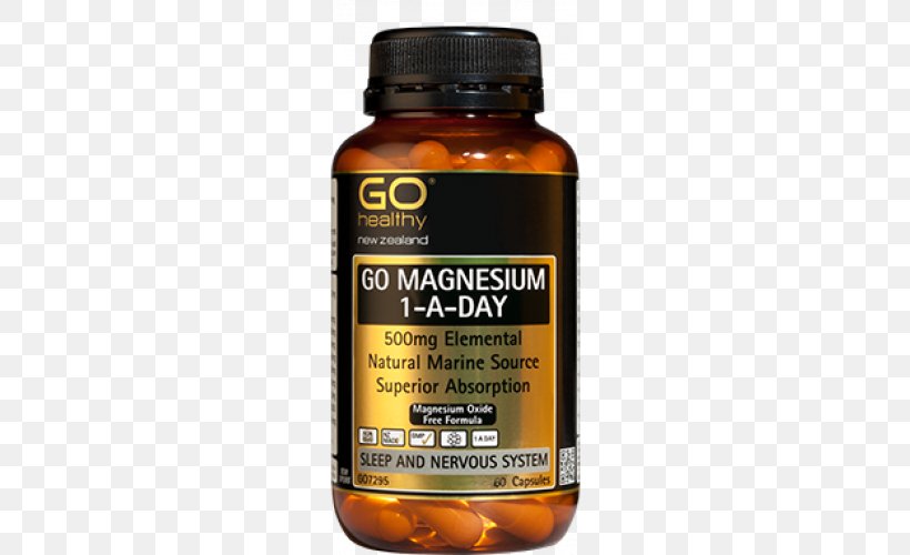 Dietary Supplement Magnesium Deficiency Health New Zealand, PNG, 500x500px, Dietary Supplement, Adrenal Fatigue, Anxiety, Capsule, Diet Download Free