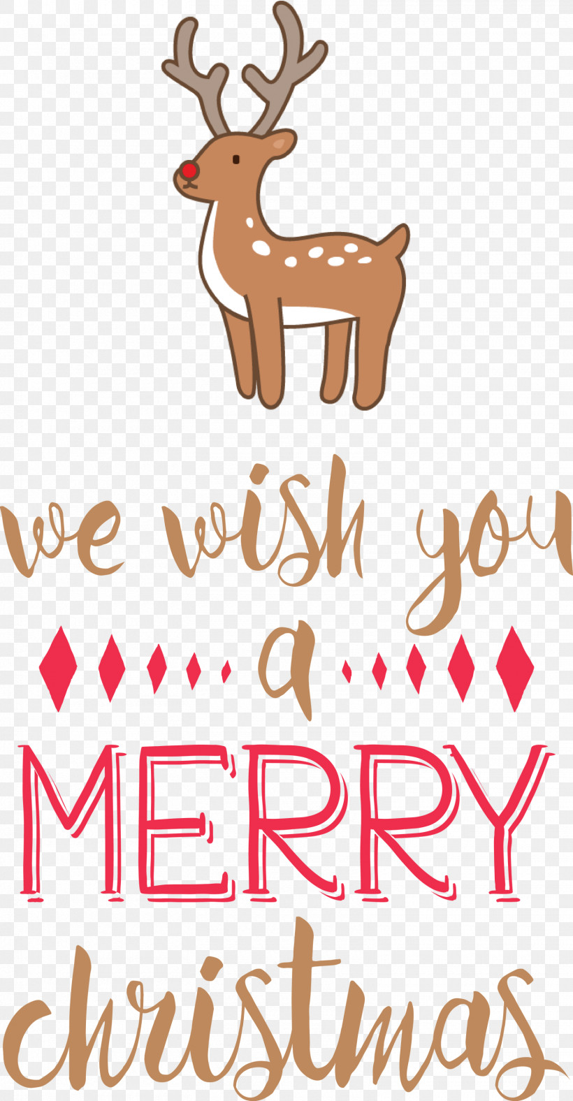 Merry Christmas Wish, PNG, 1560x3000px, Merry Christmas, Biology, Deer, Meter, Reindeer Download Free
