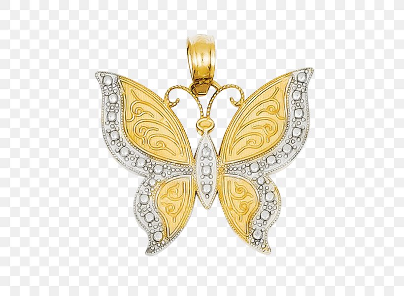 Locket Charms & Pendants Colored Gold Rhodium, PNG, 600x600px, Locket, Body Jewellery, Body Jewelry, Butterfly, Charms Pendants Download Free