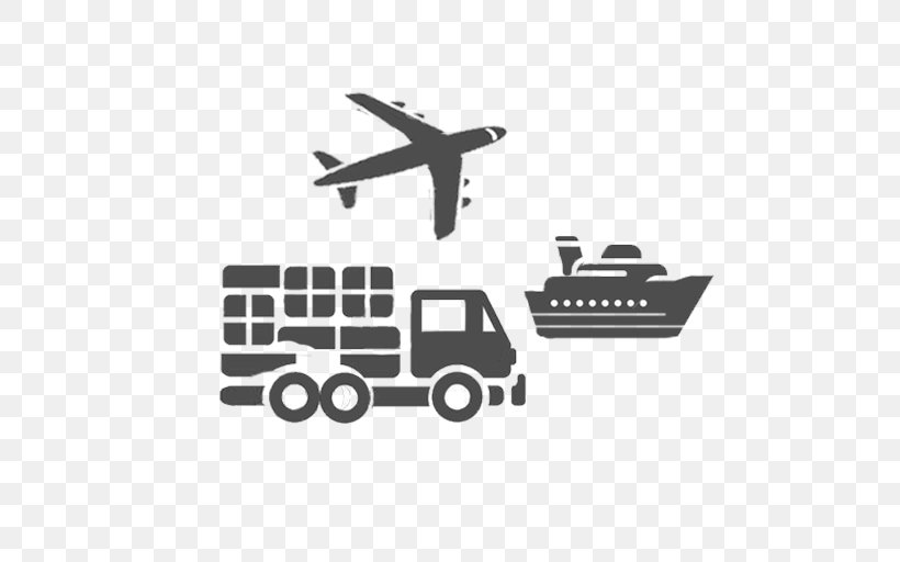 Logistics Warehouse Management System Brand, PNG, 512x512px, Logistics, Aircraft, Airplane, Black, Black And White Download Free