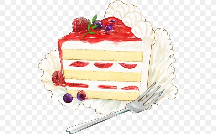 Strawberry Cream Cake Shortcake Dessert, PNG, 532x512px, Strawberry Cream Cake, Baking, Buttercream, Cake, Cake Decorating Download Free