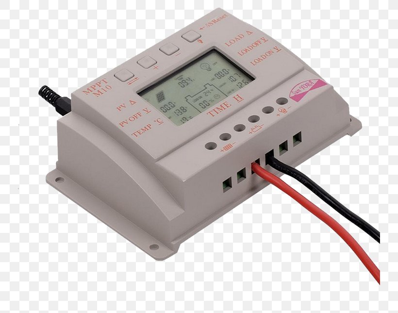 Battery Charge Controllers Maximum Power Point Tracking Solar Energy Pulse-width Modulation Electronics, PNG, 747x645px, Battery Charge Controllers, Ampere, Computer Hardware, Display Device, Electronic Component Download Free