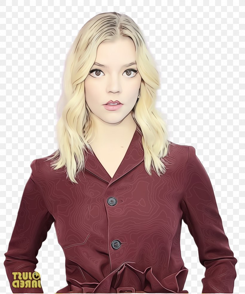 Hair Cartoon, PNG, 1824x2192px, Anya Taylor Joy, Actress, Beige, Blazer, Blond Download Free