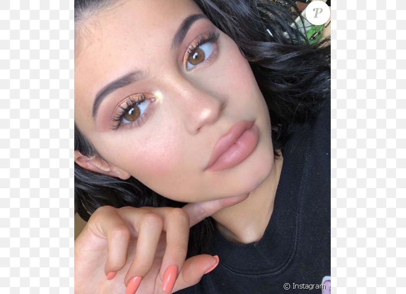 Kylie Jenner Kylie Cosmetics Lipstick Makeup Brush, PNG, 675x594px, Kylie Jenner, Beauty, Black Hair, Brown Hair, Brush Download Free