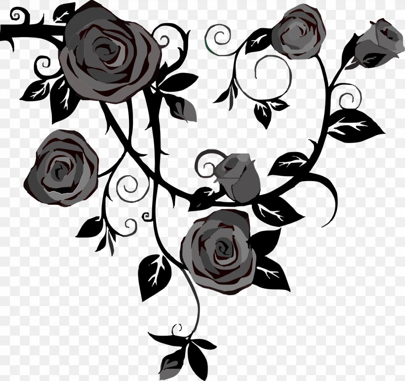 Rose Vine Drawing Thorns, Spines, And Prickles Clip Art, PNG, 1920x1809px, Rose, Art, Black, Black And White, Black Rose Download Free