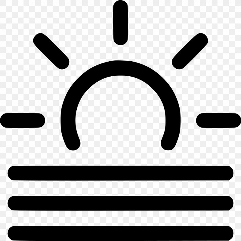 Sunrise, PNG, 980x982px, Sunset, Black And White, Icon Design, Number, Smile Download Free
