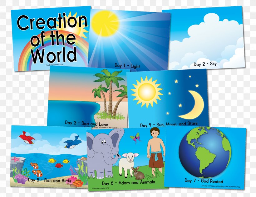 Bible Story Genesis Creation Narrative Creation Myth, PNG, 3301x2550px, Bible, Area, Banner, Bible Story, Blue Download Free
