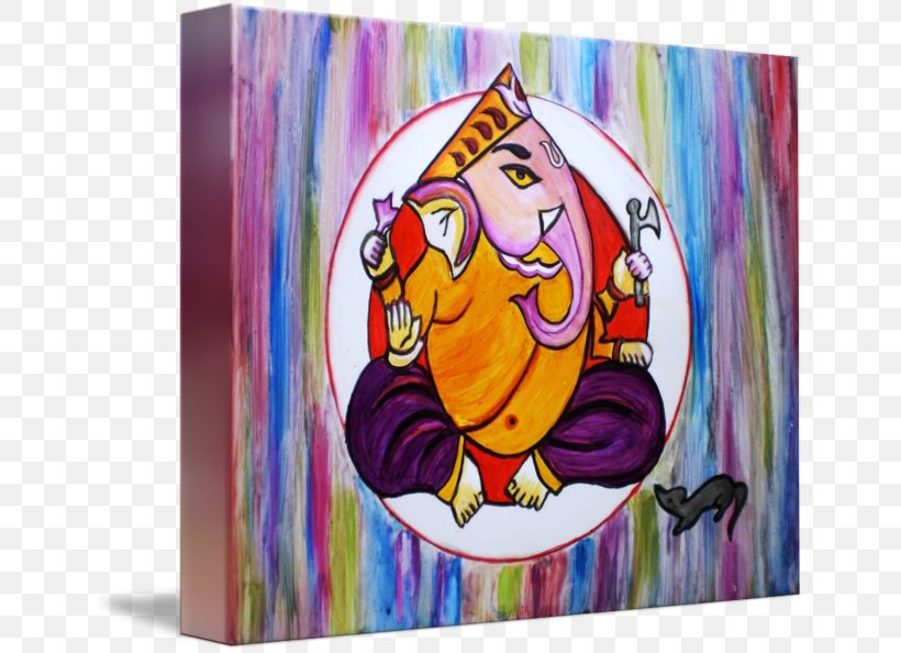 Ganesha Art Wooden Relief Painting Acrylic Paint, PNG, 650x594px, Ganesha, Abstract Art, Acrylic Paint, Art, Contemporary Art Download Free