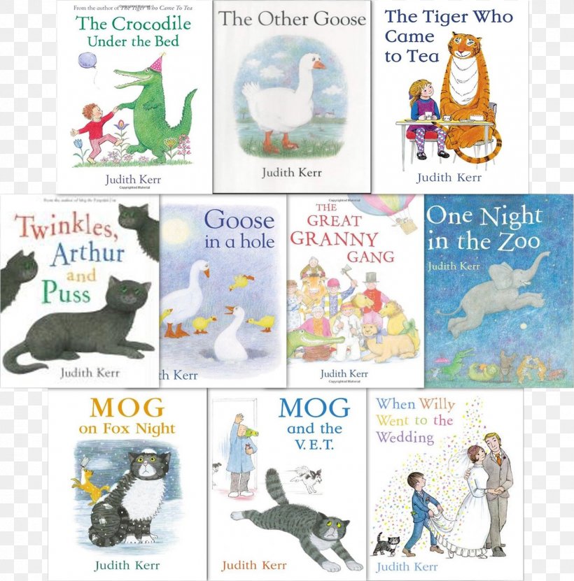 The Tiger Who Came To Tea One Night In The Zoo The Great Granny Gang The Crocodile Under The Bed Mog Forgetful Cat Book, PNG, 1554x1576px, Tiger Who Came To Tea, Advertising, Animal Figure, Book, Fauna Download Free