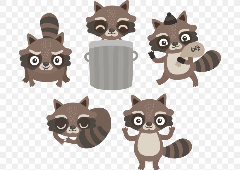 Raccoon Cartoon Clip Art, PNG, 690x582px, Raccoon, Animal, Carnivoran, Cartoon, Cat Download Free