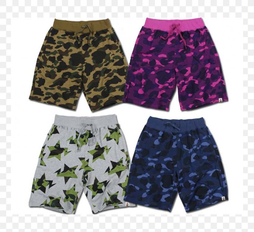 Shorts A Bathing Ape Trunks Underpants Clothing, PNG, 750x750px, Shorts, Active Shorts, Bathing Ape, Brand, Clothing Download Free
