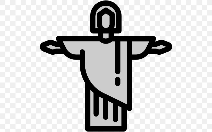 Christ The Redeemer Clip Art, PNG, 512x512px, Christ The Redeemer, Black, Black And White, Brazil, Monument Download Free