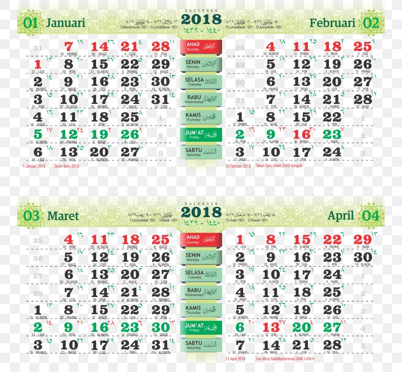 Javanese Calendar Islamic Calendar 0 Balinese Calendar, PNG, 750x759px