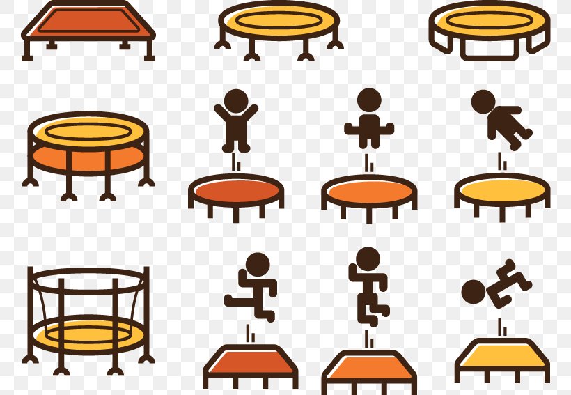 Trampoline Juggling Icon, PNG, 766x567px, Trampoline, Area, Furniture, Juggling, Jumping Download Free