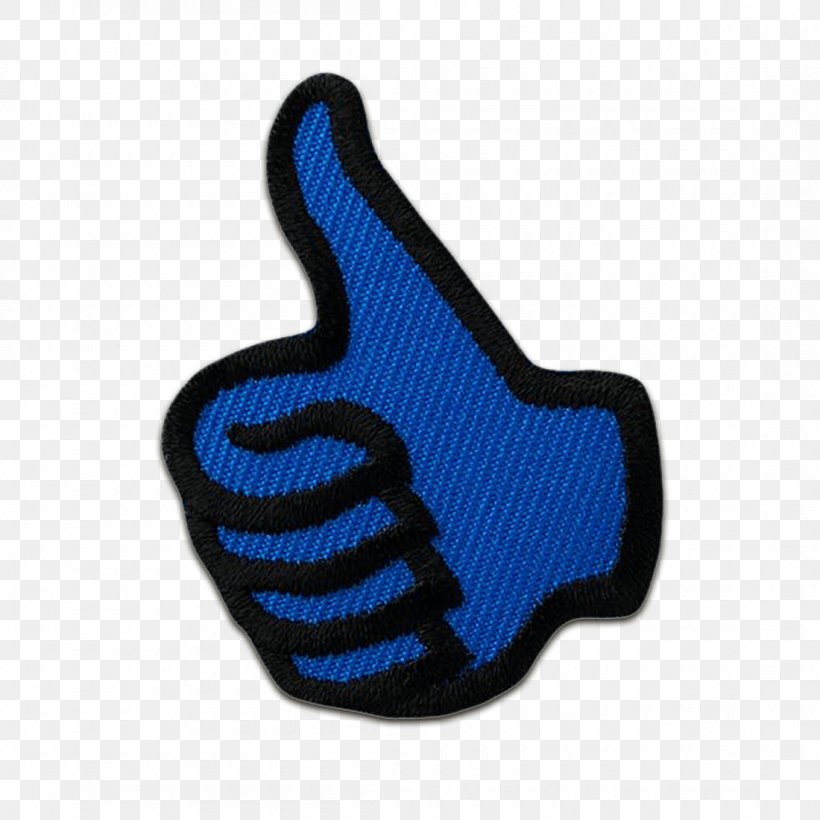 Thumb Signal Embroidered Patch Blue Color, PNG, 1100x1100px, Thumb, Applique, Biker, Blue, Cobalt Blue Download Free