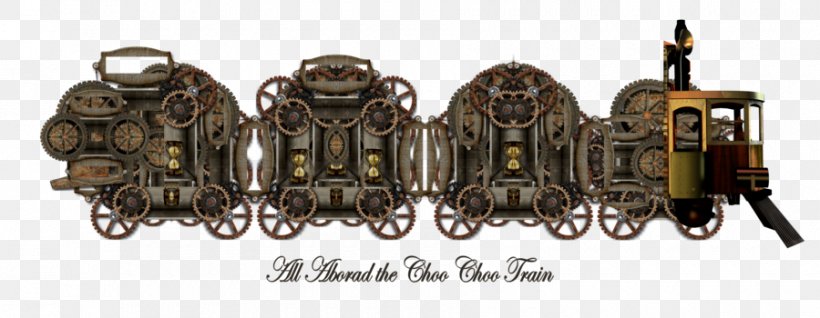Train Steampunk World Wide Web, PNG, 900x350px, 3d Computer Graphics, Train, Brand, Brass, Metal Download Free