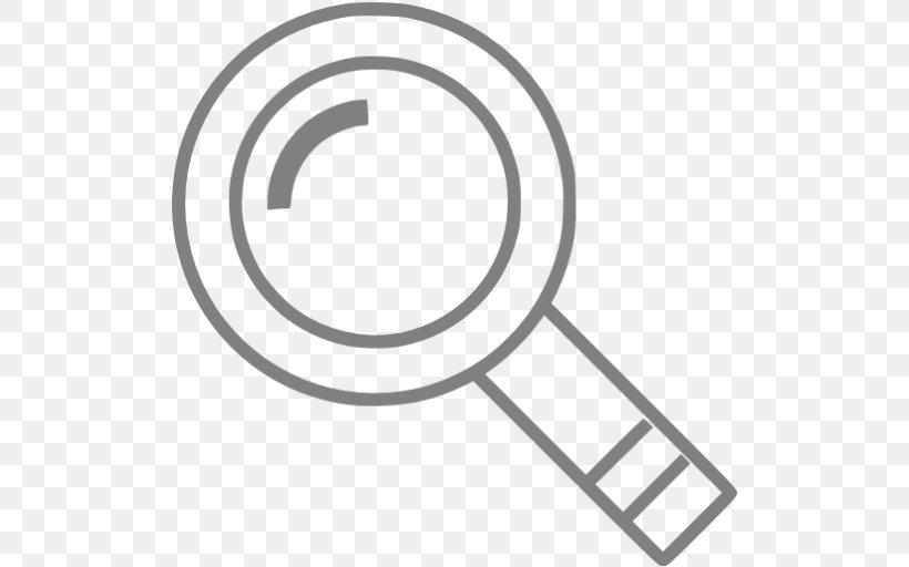 Magnifying Glass, PNG, 512x512px, Magnifying Glass, Area, Black And White, Brand, Diagram Download Free
