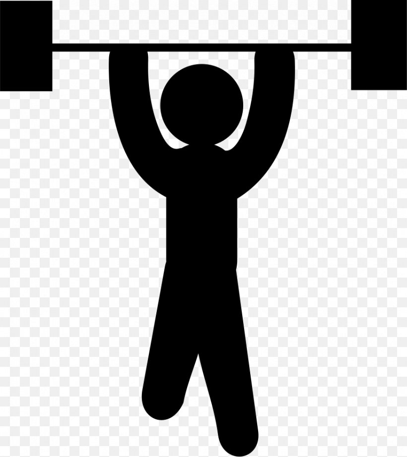 Olympic Weightlifting Weight Training Symbol Sport, PNG, 872x981px, Olympic Weightlifting, Barbell, Black, Black And White, Brand Download Free