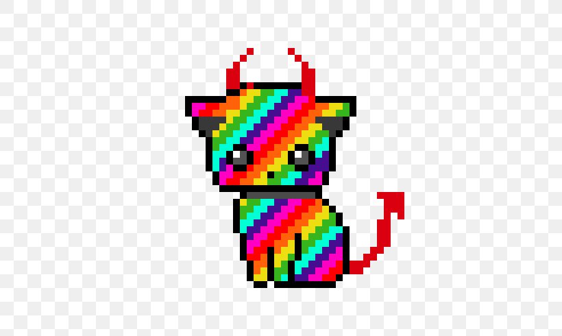 Pixel Art Drawing Nyan Cat, PNG, 520x490px, Pixel Art, Area, Art, Cat, Deviantart Download Free