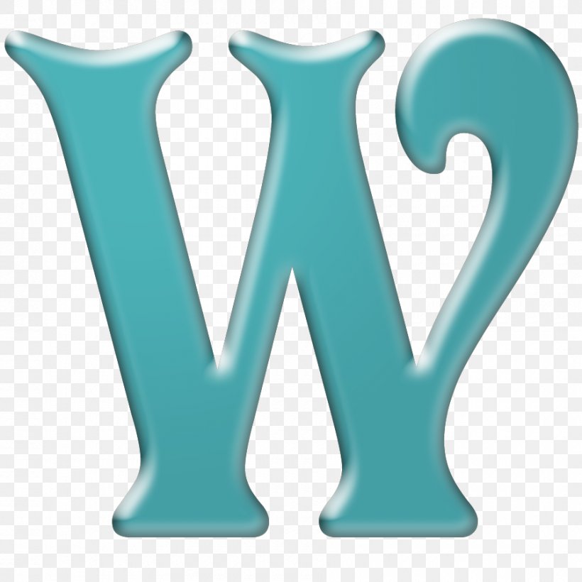 Fancy Alphabets Letter W Teal, PNG, 900x900px, Fancy Alphabets ...