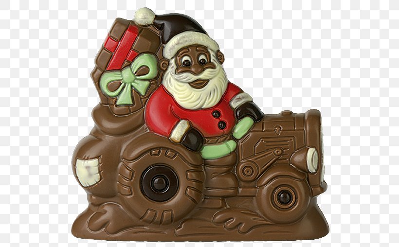 Santa Claus Garden Gnome Christmas Day Tractor Scooter, PNG, 600x508px, Santa Claus, Chocolate, Christmas Day, Christmas Ornament, Figurine Download Free