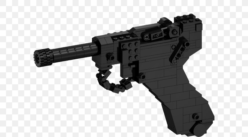 Trigger Luger Pistol Firearm LEGO Mauser C96, PNG, 600x455px, Watercolor, Cartoon, Flower, Frame, Heart Download Free