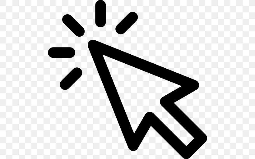 Computer Mouse Pointer Point And Click Cursor, PNG, 512x512px, Computer Mouse, Area, Black And White, Brand, Computer Download Free